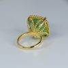 Magnificent 19 Carat Natural Colombian Emerlad and Diamond Ring, 18K Yellow Gold Cocktail Ring - 1982561-2